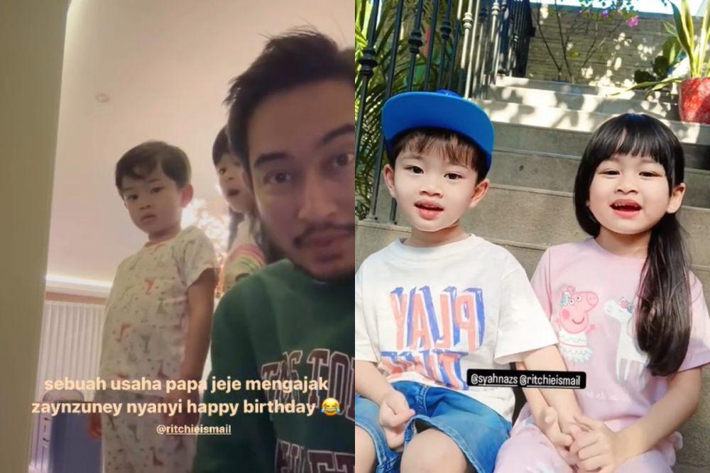7 Potret Jeje, Zayn, dan Zuney Beri Ucapan Ultah Ke-30 untuk Syahnaz