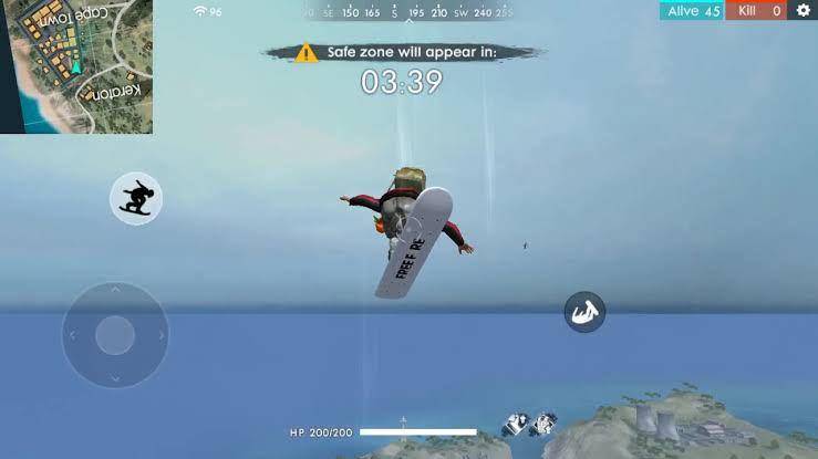 pemain mendarat di Free Fire (youtube.com/nathanOyok)