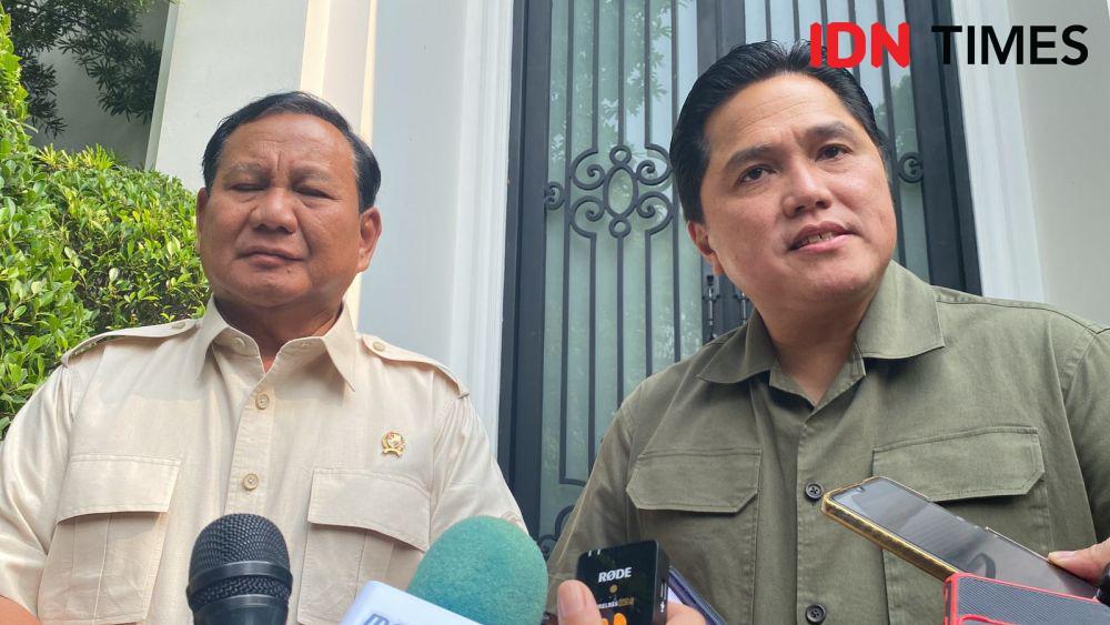 Bertemu di Kediamannya, Erick Thohir: Saya Support Pak Prabowo