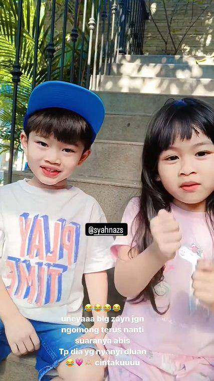 potret Jeje, Zayn, dan Zuney ucapkan ultah untuk Syahnaz (instagram.com/syahnazs)
