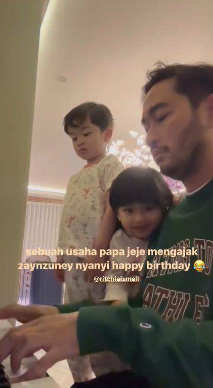 potret Jeje, Zayn, dan Zuney ucapkan ultah untuk Syahnaz (instagram.com/syahnazs)