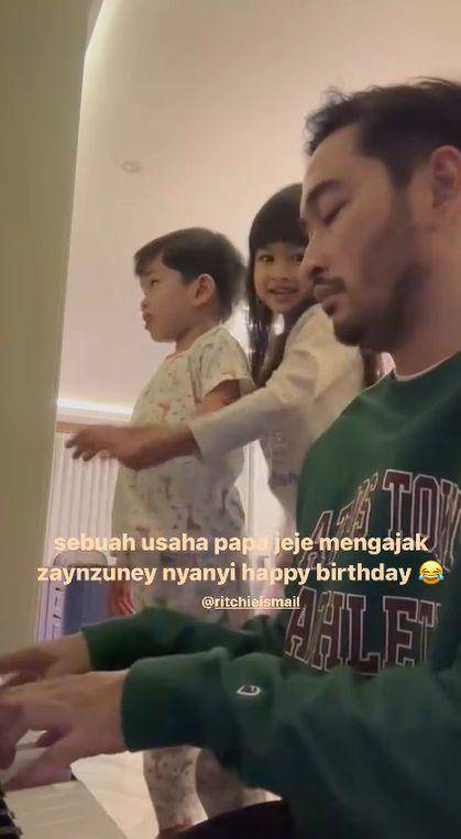 potret Jeje, Zayn, dan Zuney ucapkan ultah untuk Syahnaz (instagram.com/syahnazs)