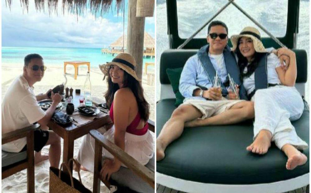 10 Potret Liburan Arief Muhammad dan Istri ke Maldives, Honeymoon Lagi