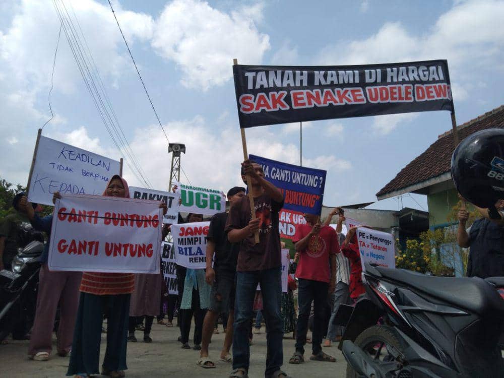 Warga Tulungagung Tolak Harga Ganti Rugi Pembangunan Tol