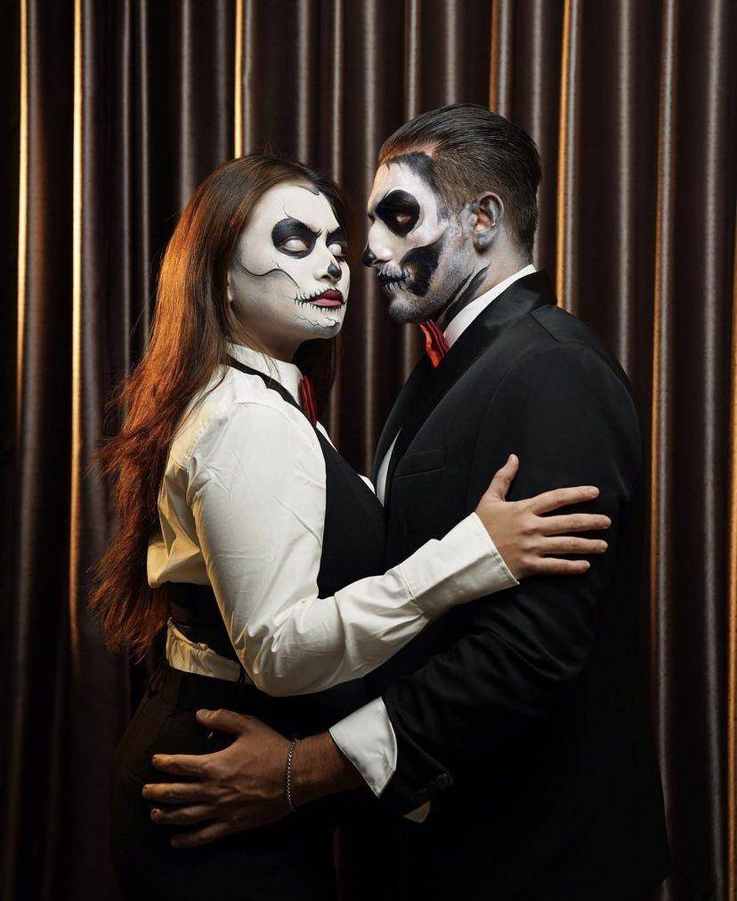 potret Nathalie Holscher dan Ladislao rayakan Halloween bersama (Instagram.com/nathalieholscher)