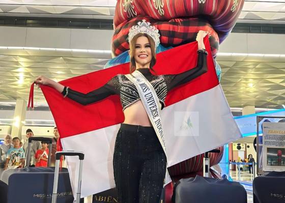 Potret Keberangkatan Fabienne Nicole ke Ajang Miss Universe 2023 (Instagram.com/dpidamuofficial)