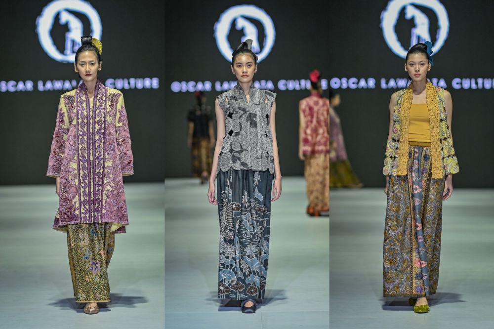 9 Padanan Kain Tradisional dari Oscar Lawata Culture di JFW 2024