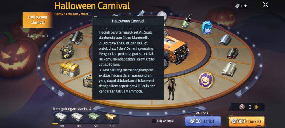event Halloween Carnival Undawn (dok. Tencent Games/Undawn)