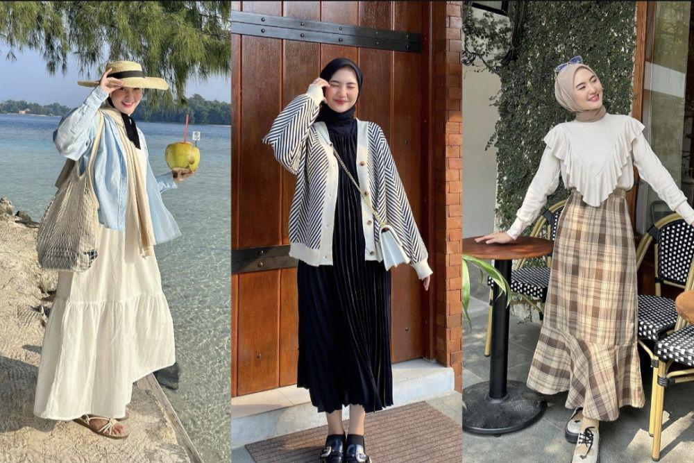 9 Inspirasi Holiday Outfit ala Intan Ghazella, Manis!