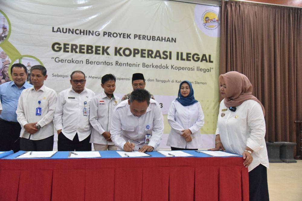 Launching Gerebek Koperasi Ilegal. (Dok. Istimewa)