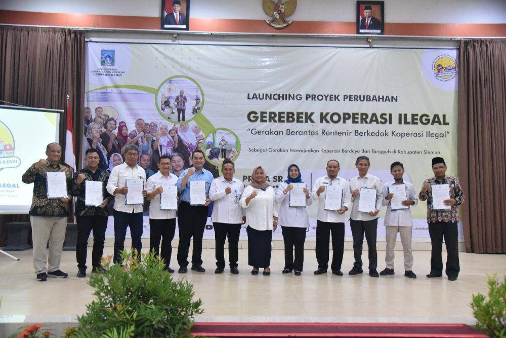 Launching Gerebek Koperasi Ilegal. (Dok. Istimewa)