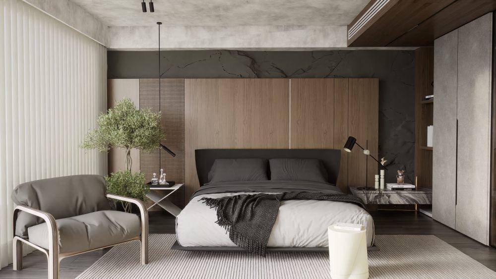 inspirasi warna karpet di kamar tidur (unsplash.com/Le Quan)