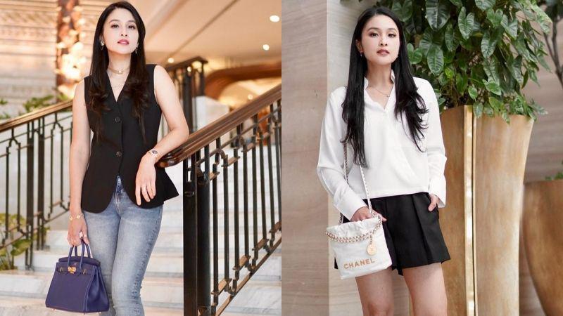 8 Outfit Casual Look ala Sandra Dewi, Simple and Classy!