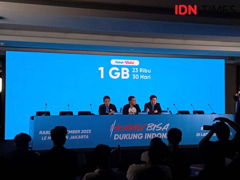 By.U dukung Timnas U-17 jelang Piala Dunia U-17 2023. (IDN Times/Sandy Firdaus)