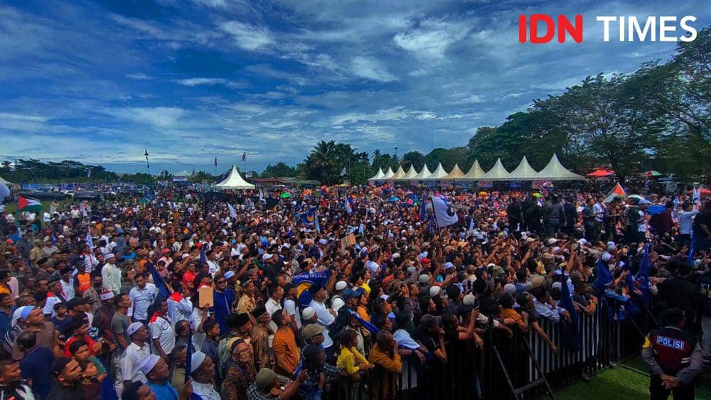 Bakal Calon Presiden Republik Indonesia, Anies Baswedan, ketika datang ke Aceh. (Dokumentasi warga untuk IDN Times)