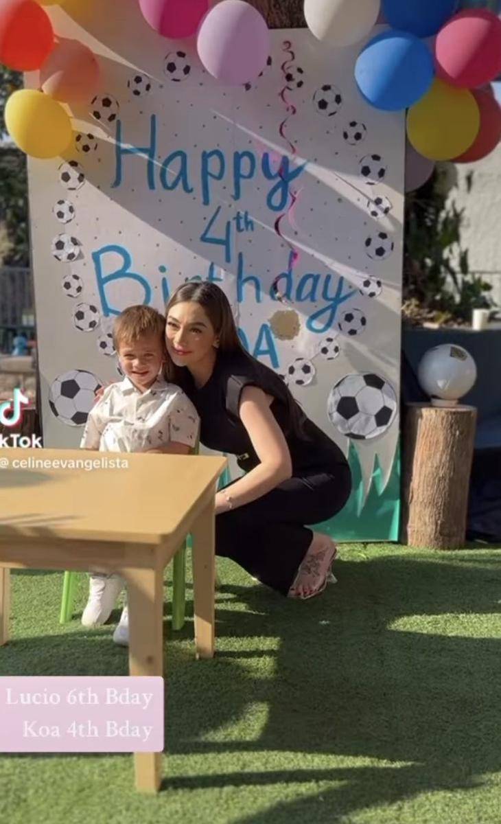 potret Celine Evalingesta rayakan ulang tahun kedua anaknya (Instagram.com/celine_evalingesta)