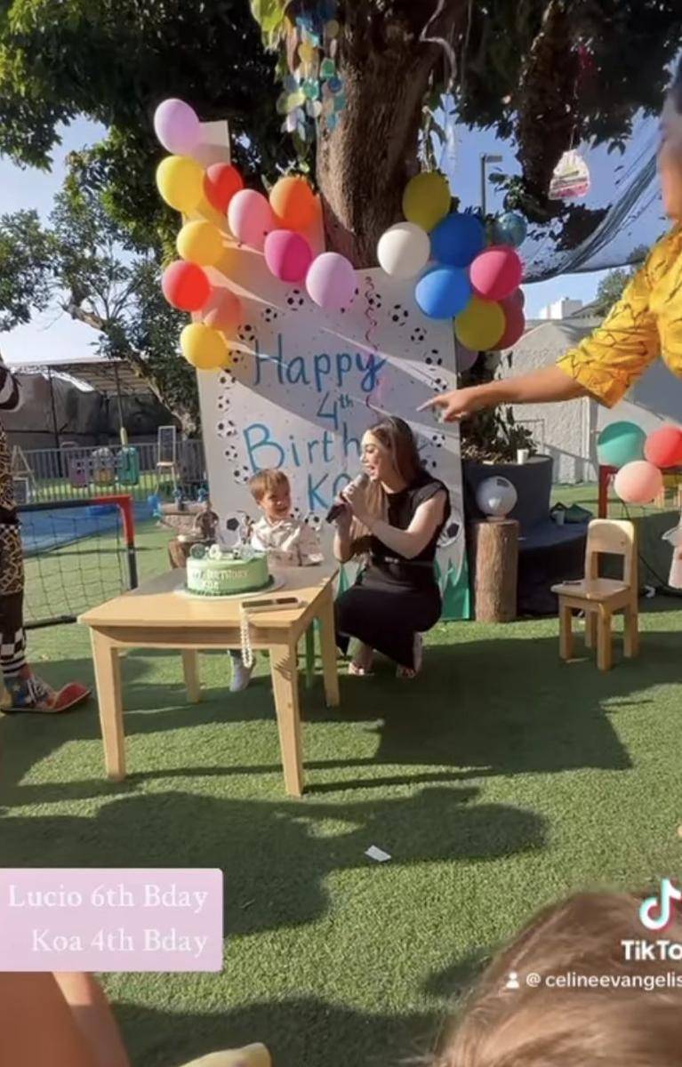 potret Celine Evalingesta rayakan ulang tahun kedua anaknya (Instagram.com/celine_evalingesta)