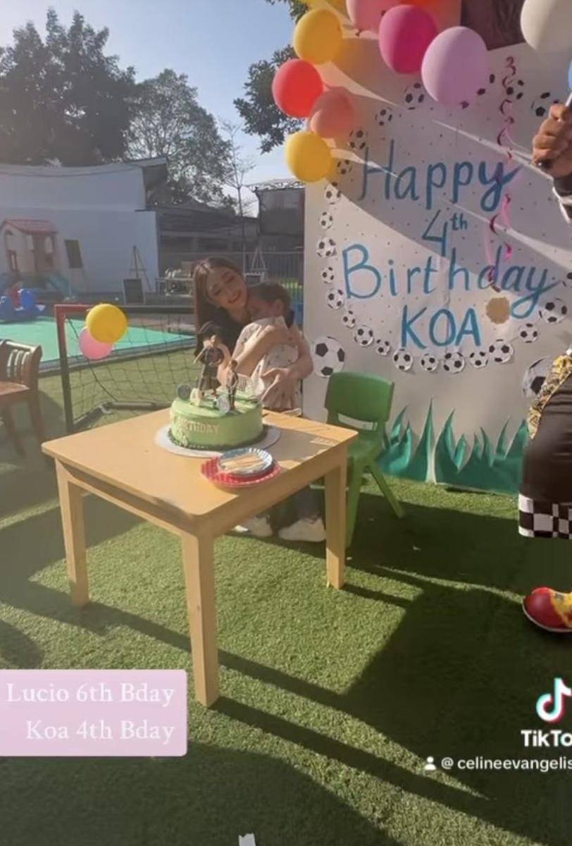 potret Celine Evalingesta rayakan ulang tahun kedua anaknya (Instagram.com/celine_evalingesta)