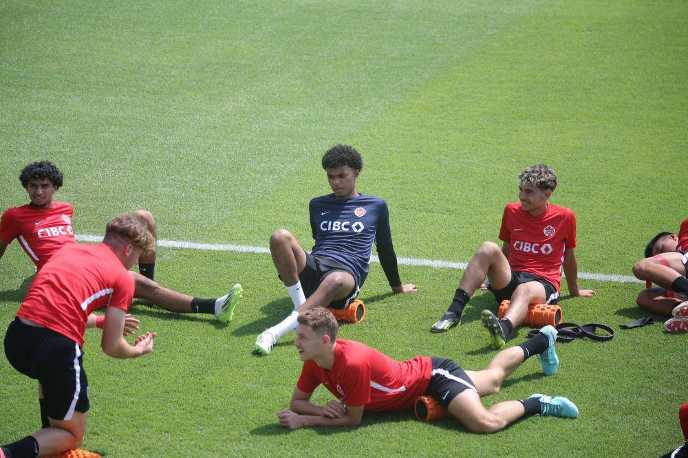 Potret salah satu tim peserta Piala Dunia U-17 berlatih di Bali. (Dok. LOC).