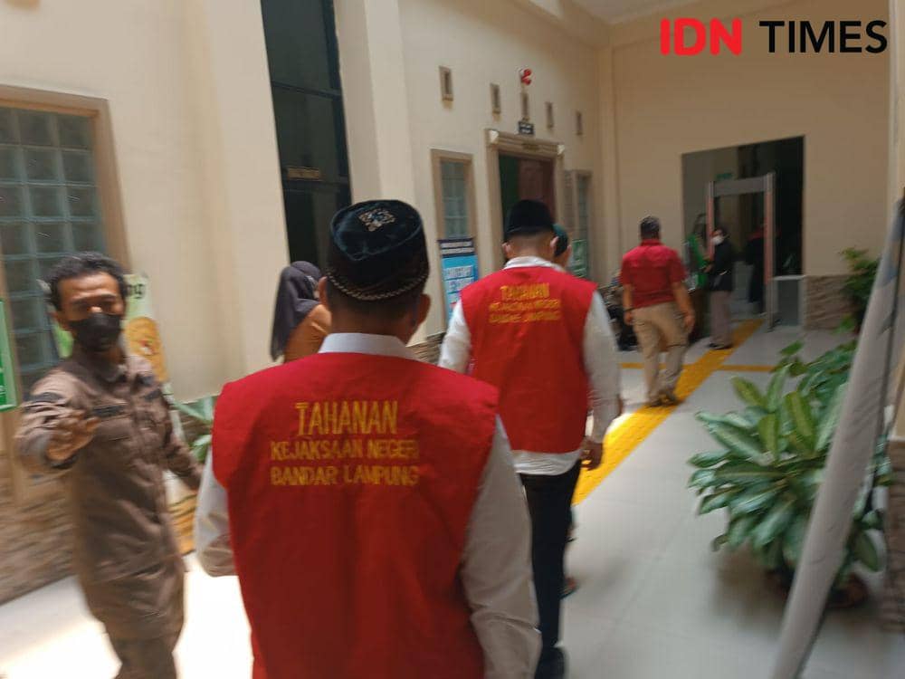Sidang tanggapan jaksa eksepsi AKP Andri Gustami di PN Tanjungkarang, Bandar Lampung, Kamis (2/11/2023). (IDN Times/Tama Yudha Wiguna).