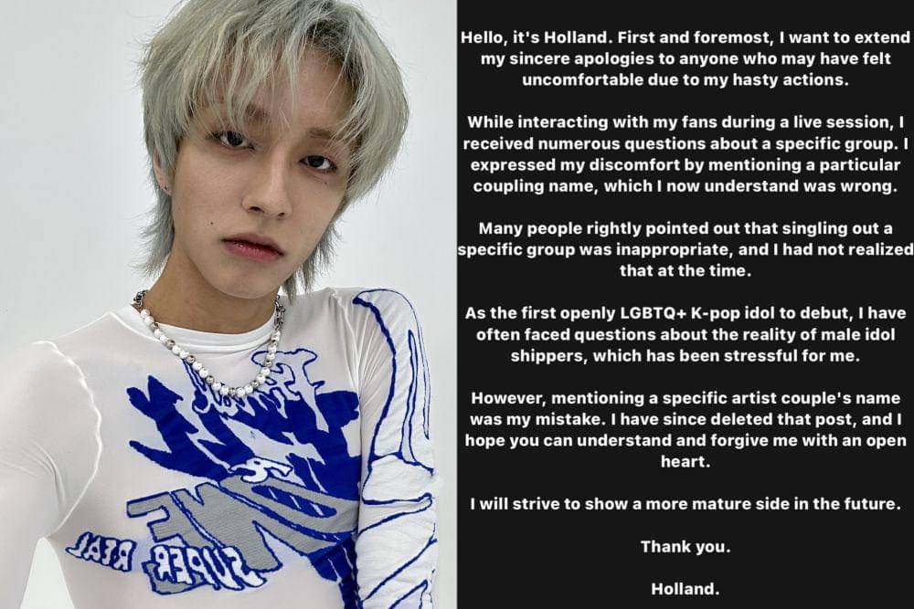 Holland tulis permintaan maaf (x.com/HOLLAND_vvv)