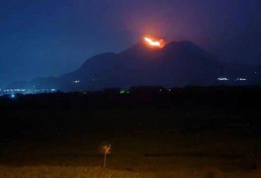 Penampakan kebakaran di Gunung Penanggungan. (IDN Times/istimewa)
