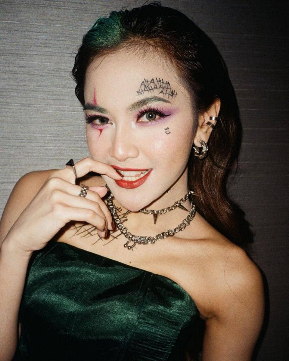 potret Mahalini cosplay jadi Joker (instagram.com/mahaliniraharja)