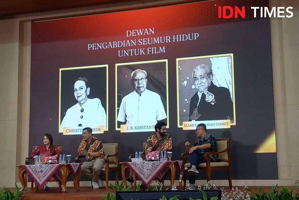 pengumuman dewan juri di konferensi pers FFI 2023 pada Rabu (02/11/2023). (IDN Times/Ines Suseno)