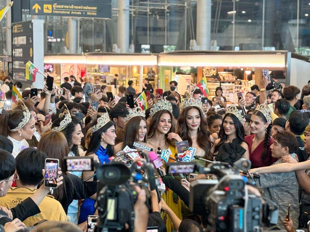 Potret Penyambutan Miss Grand International 2023 di Thailand (Facebook.com/Miss Grand International)
