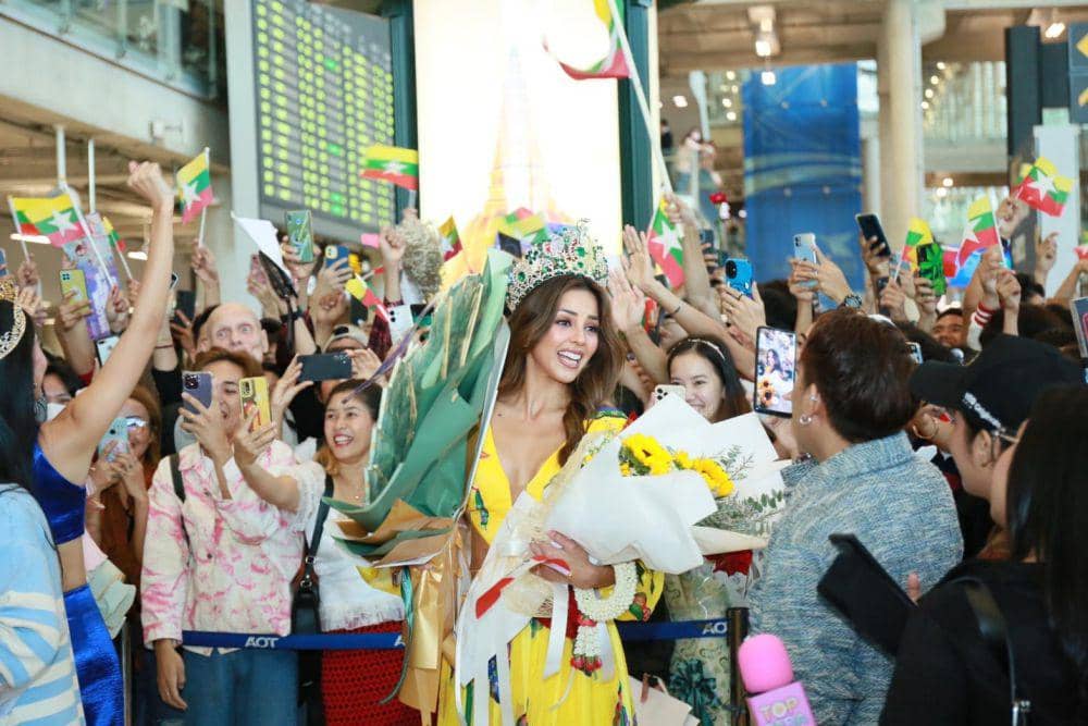 Potret Penyambutan Miss Grand International 2023 di Thailand (Facebook.com/Miss Grand International)