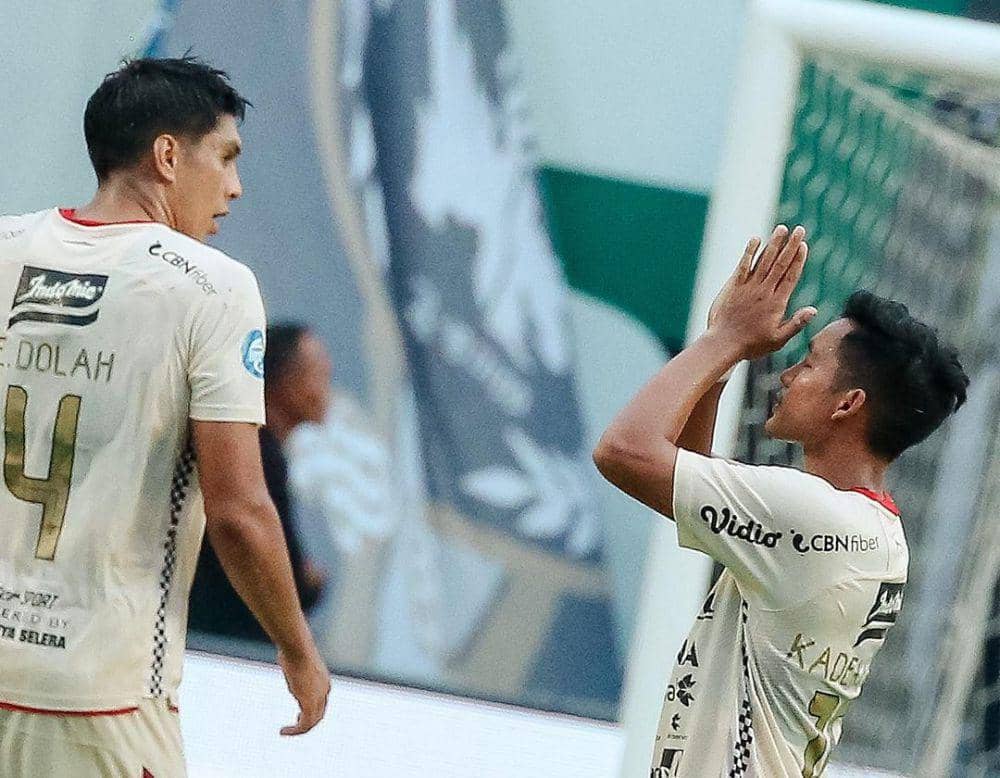 Pemain Bali United saat menghadapi PSS Sleman. (Instagram.com/baliunitedfc)