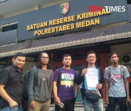 Sekjen SMeCK Hooligan Dilaporkan Jurnalis ke Polrestabes Medan