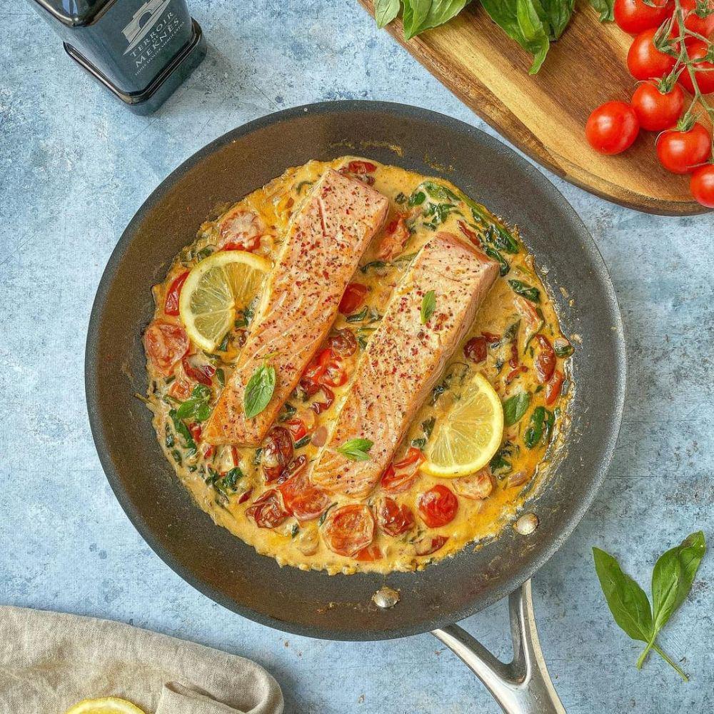 Resep Creamy Tuscan Salmon, Hidangan Lezat dari Italia