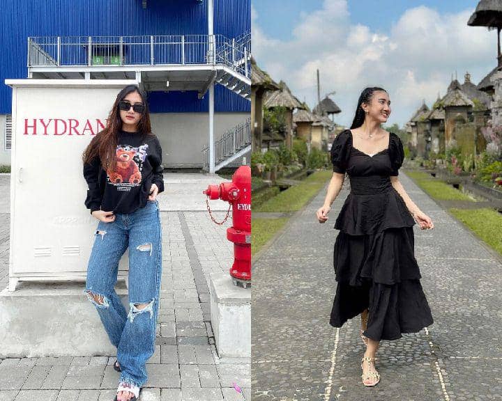 10 Ide OOTD Nuansa Hitam ala Seses Rapunzel, Simpel dan Memukau!