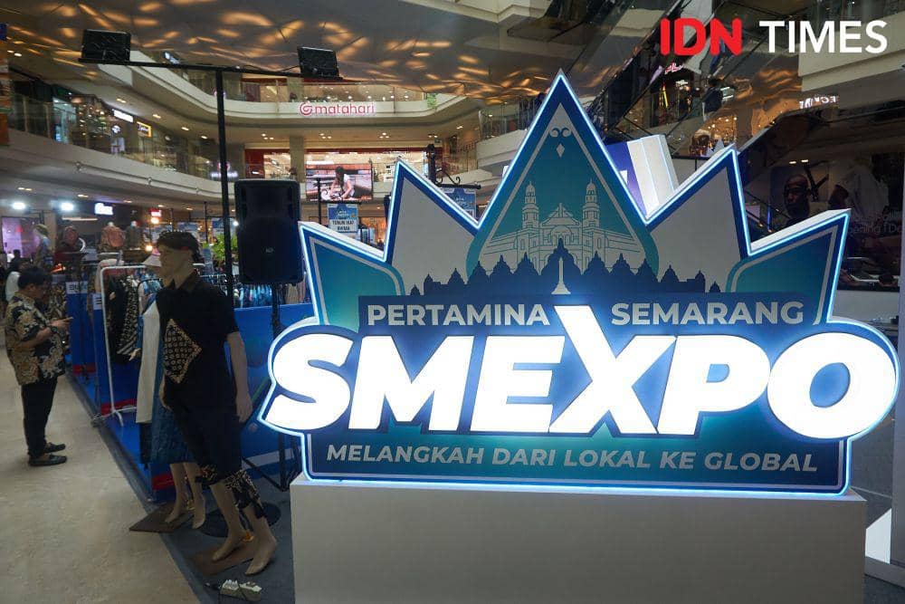 Ajang Pertamina Small Medium Enterprise Expo (SMEXPO) yang diadakan di Semarang, Jumat (3/11/2023). (IDN Times/Dhana Kencana)