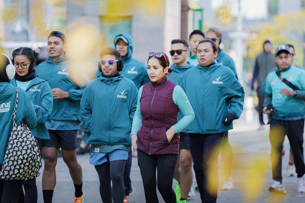 potret Nagita lari pagi di New York (instagram.com/raffinagita1717)