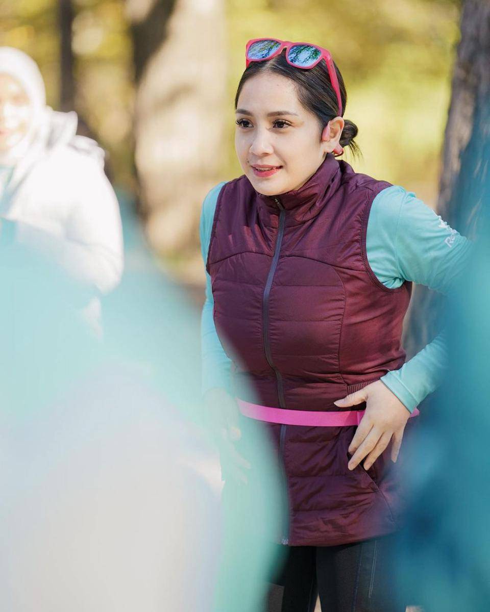potret Nagita lari pagi di New York (instagram.com/raffinagita1717)