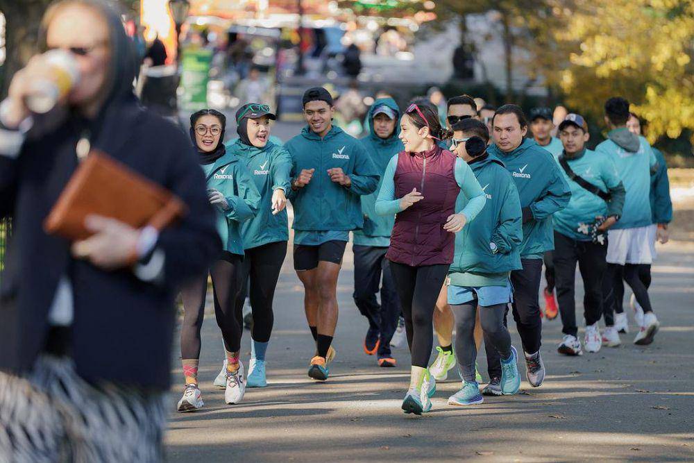 potret Nagita lari pagi di New York (instagram.com/raffinagita1717)