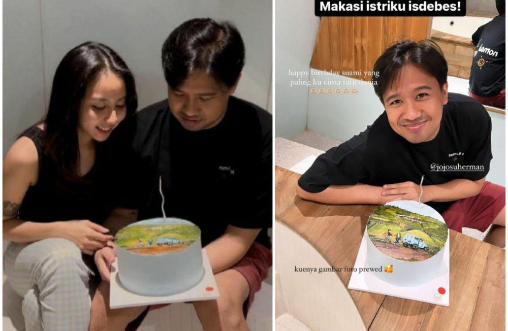 7 Momen Kejutan Ultah Joshua Suherman, Kaget Lihat Kue!
