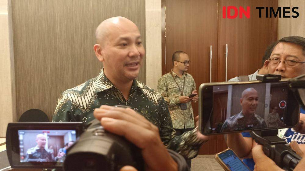 Rachmat Kaimuddin memberi keterangan kepada jurnalis di Makassar, Jumat (3/11/2023). IDN Times/Dahrul Amri Lobubun