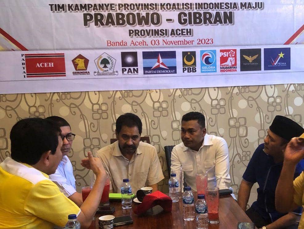 Rapat koordinasi Tim Kampanye Provinsi Aceh Koalisi Indonesia Maju. (Dokumentasi Partai Aceh untuk IDN Times)