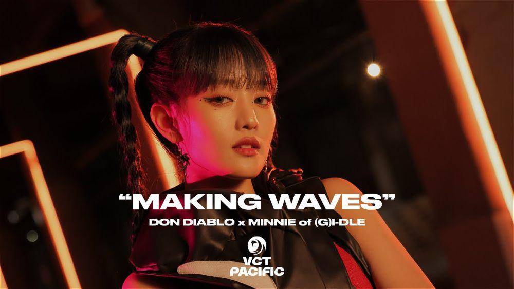 Minnie (G)I-DLE untuk VALORANT Champions Tour Pacific 2023 (youtube.com/@VCTPacific)