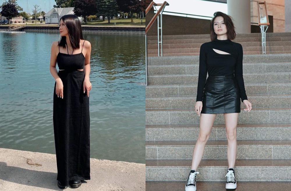 9 Style OOTD Cewek Mamba Serba Hitam ala Sonya Eks JKT48, Tampil Badas