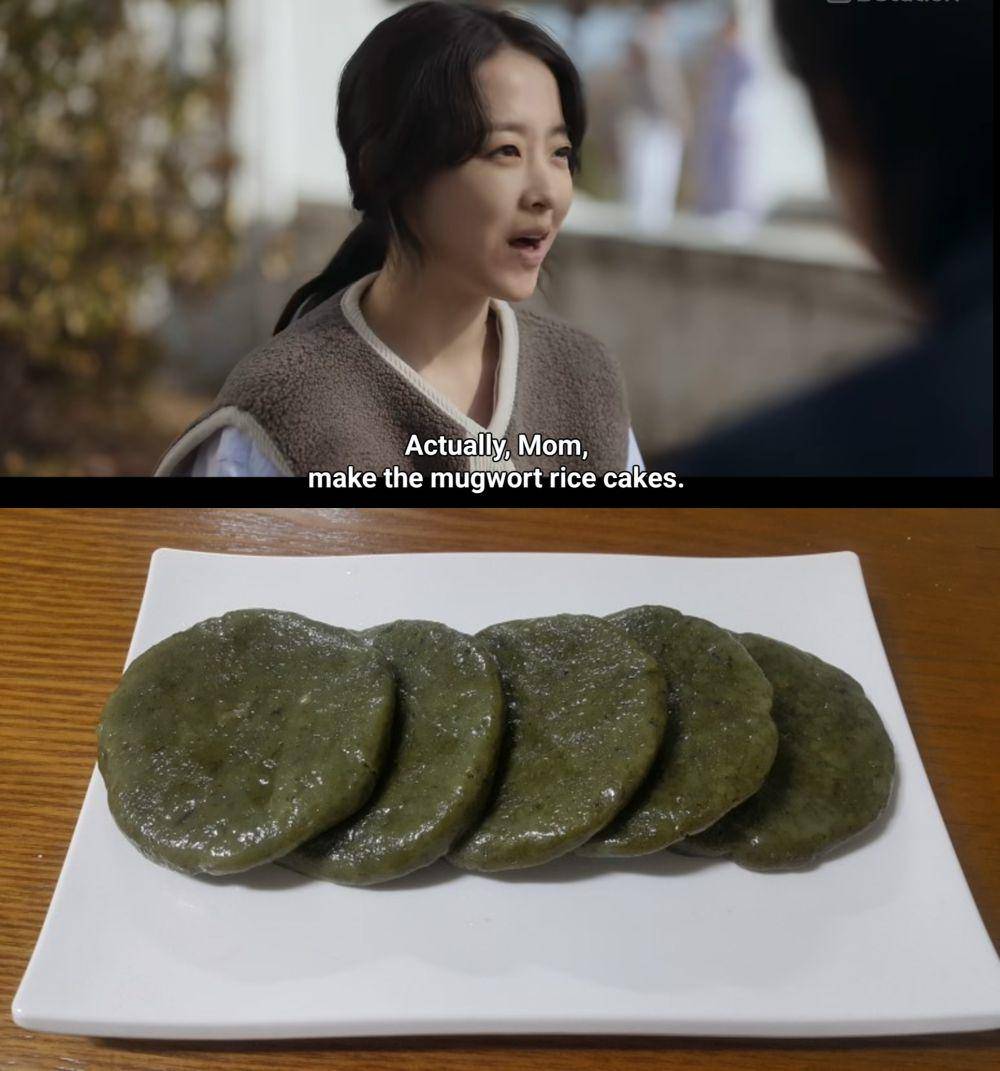 ssuk gae-tteok (dok. Netflix/Daily Dose of Sunshine | 10000recipe.com/윤씨네삼남매1)
