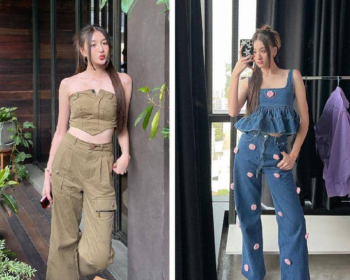 10 Inspirasi Outfit One Set ala View Benyapa, Simpel dan Catchy!