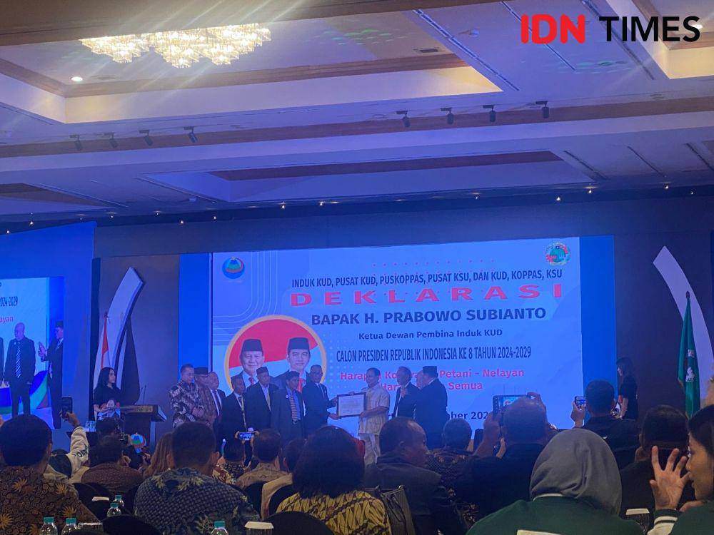 Deklarasi INKUD ke Prabowo Subianto. (IDN Times/Sonya Michaella)