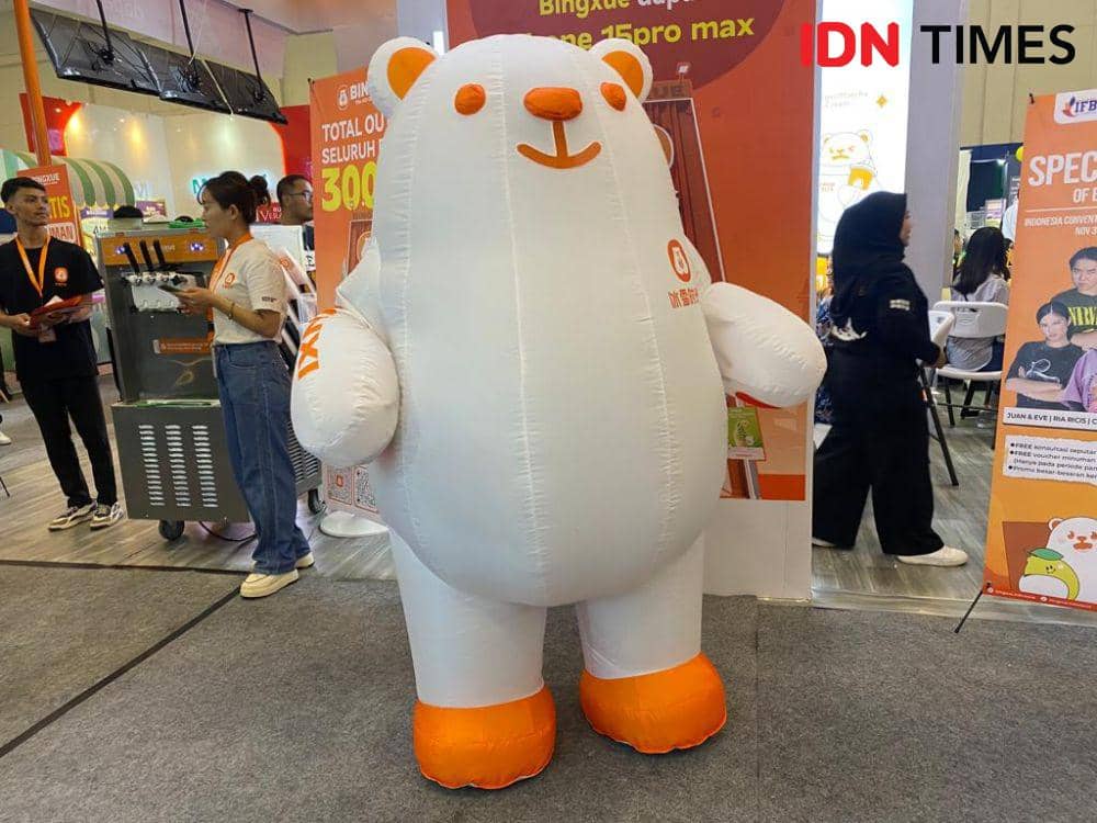 Bingxue di pameran Info Franchise dan Bussines Concept (IFBC) 2023 (IDN Times/Wahyu Kurniawan)