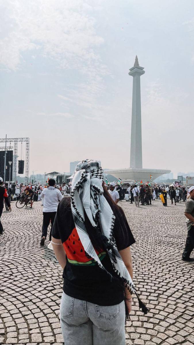 potret Aaliyah Massaid ikut aksi bela Palestina (instagram.com/aaliyah.massaid)