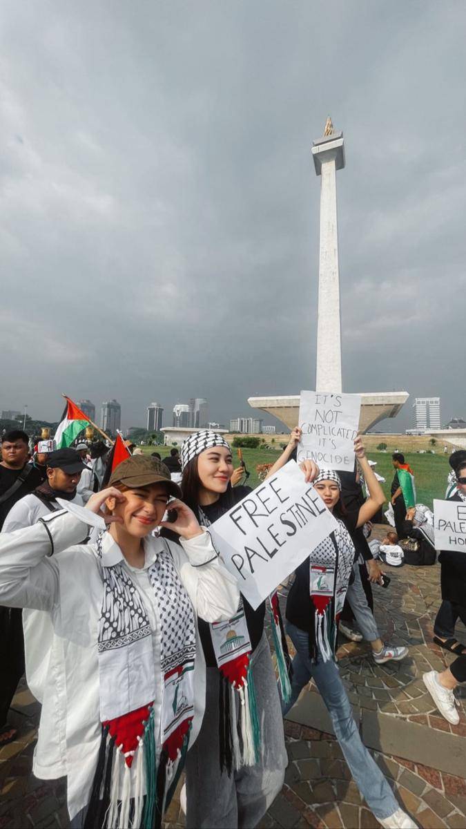 potret Aaliyah Massaid ikut aksi bela Palestina (instagram.com/aaliyah.massaid)