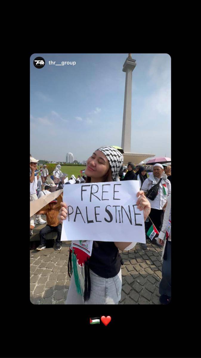 potret Aaliyah Massaid ikut aksi bela Palestina (instagram.com/aaliyah.massaid)